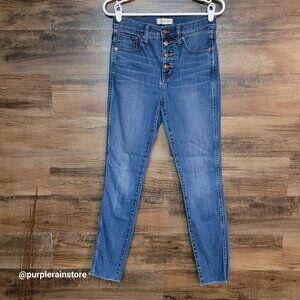 Madewell Jeans Size 28 Skinny 10" High Rise Tummy Control Medium Wash Denim